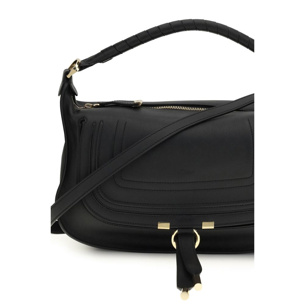 Chloé Small Marcie Shoulder Bag - Black