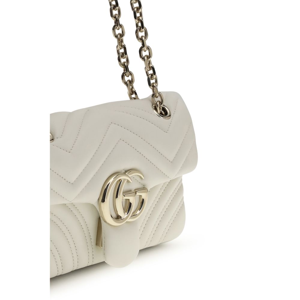 Gucci GG Marmont Small Shoulder Bag - White