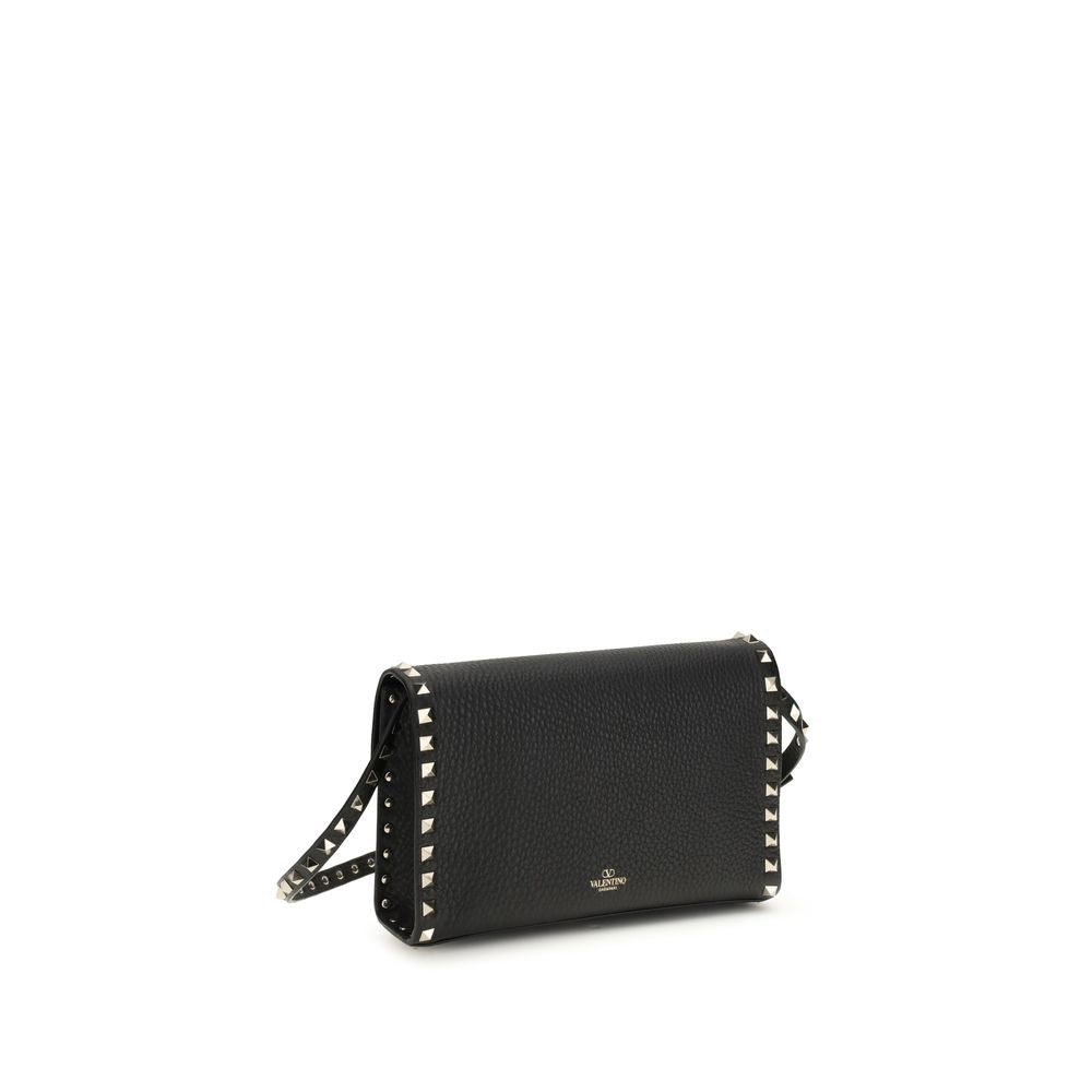 Valentino Garavani Rockstud Small Crossbody Bag - Black Calfskin