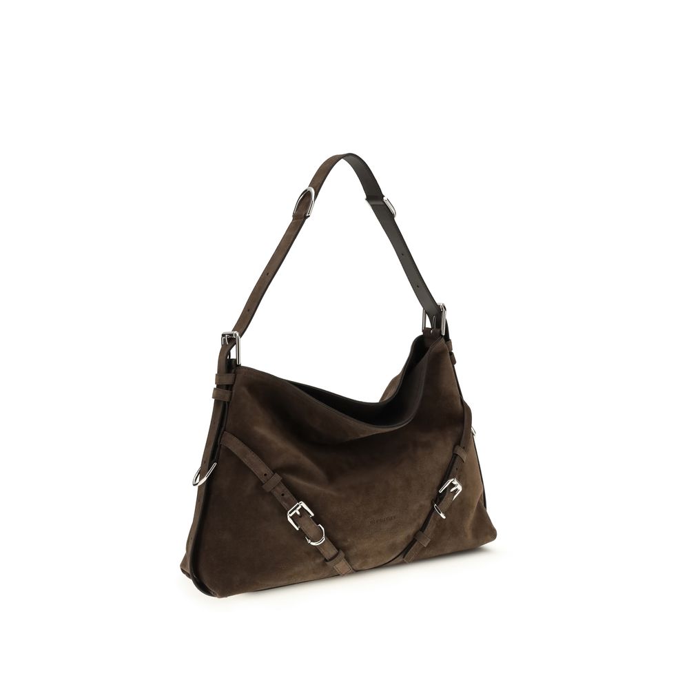Givenchy Medium Voyou Bag - Dark Brown Suede