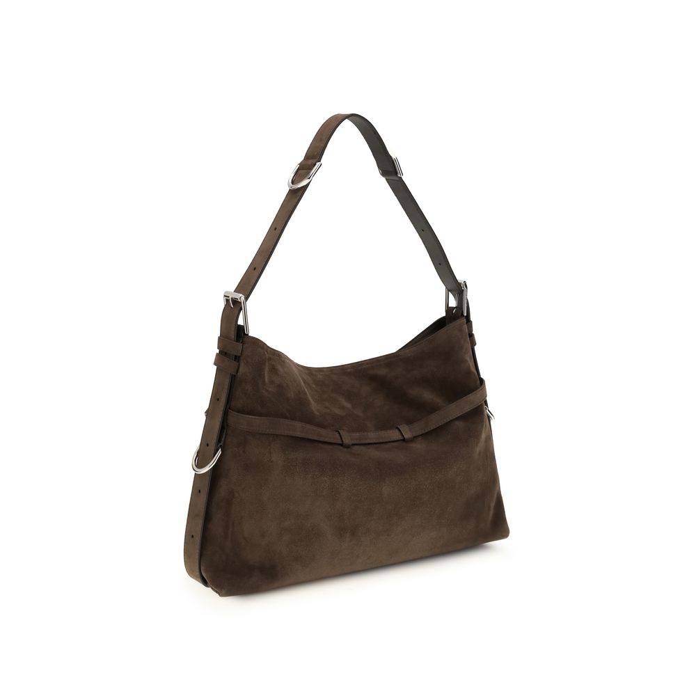 Givenchy Medium Voyou Bag - Dark Brown Suede