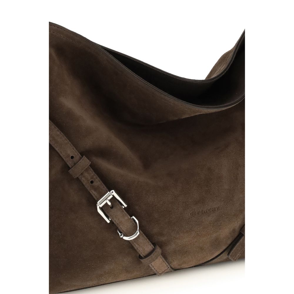 Givenchy Medium Voyou Bag - Dark Brown Suede