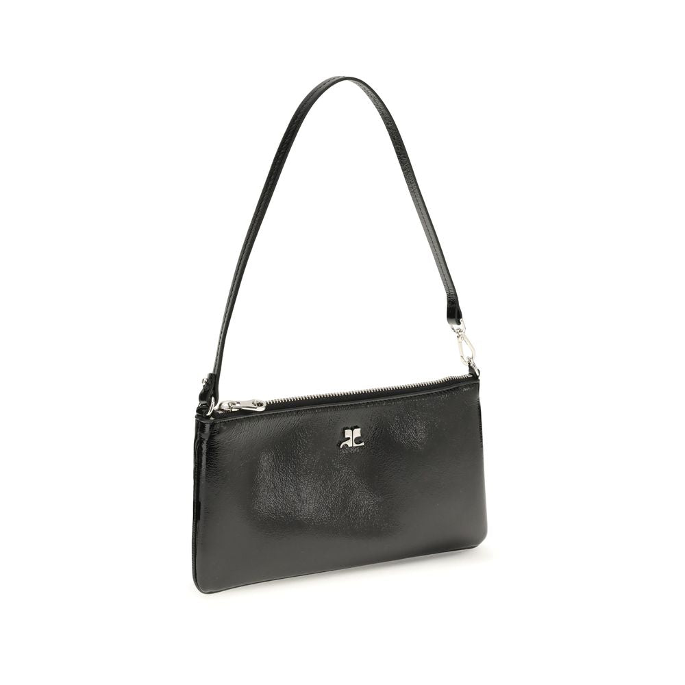 Courrèges Zipped Naplack Pouch - Black