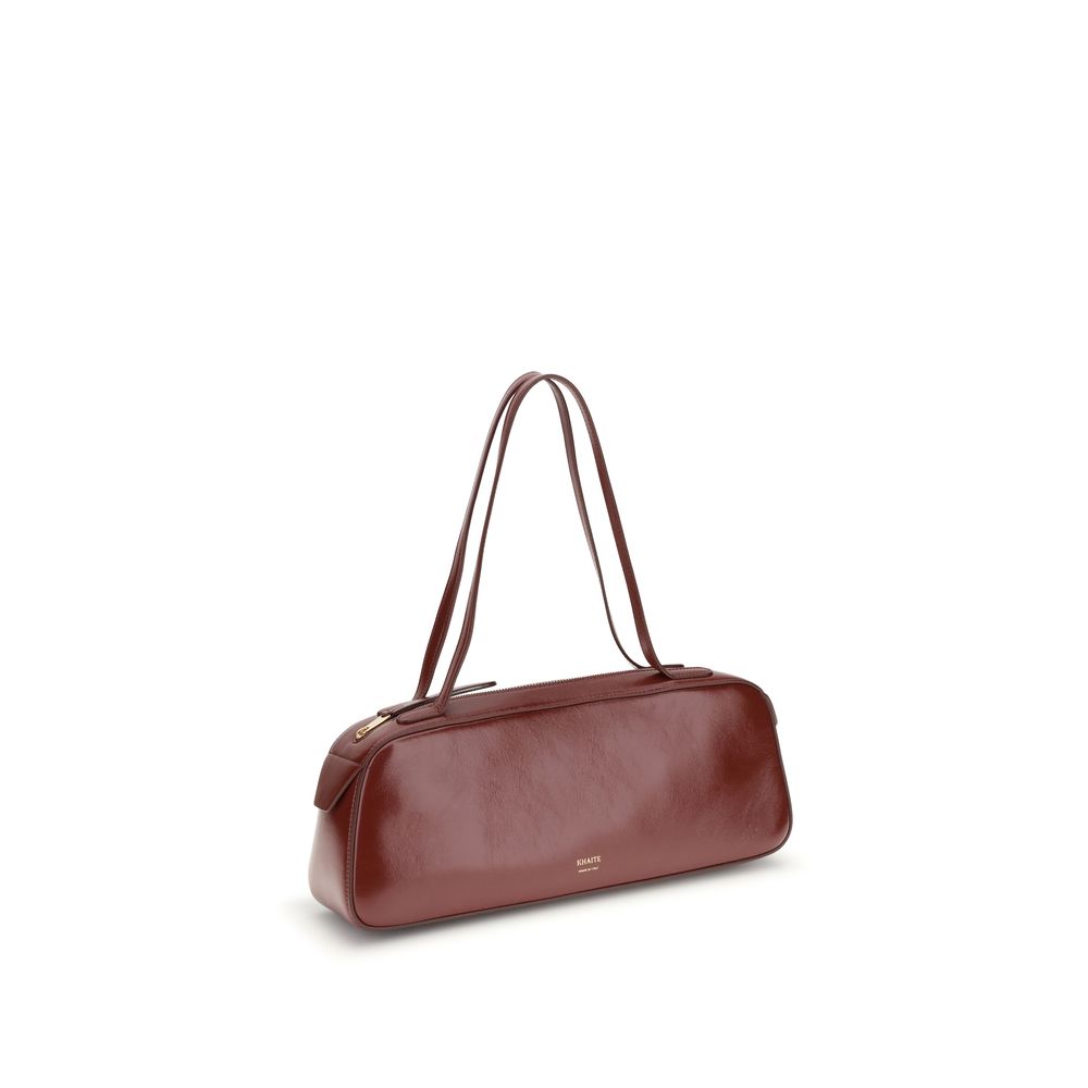 Khaite Simona Shoulder Bag - Red Crackle Patent Leather