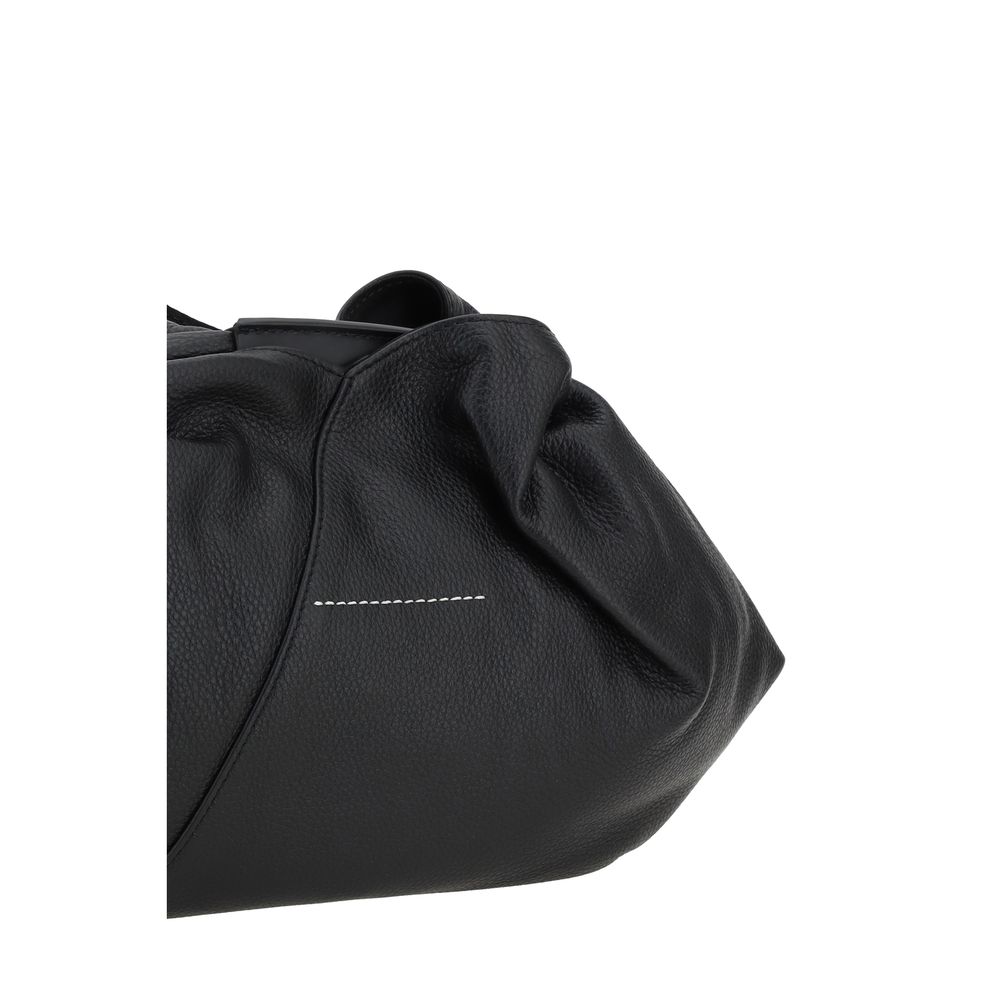 MM6 Japanese Bag Medium Grained Leather - Black