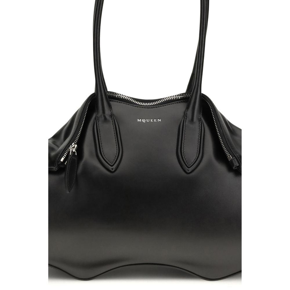 Alexander McQueen Women's Manta Bag - Black Calf Leather