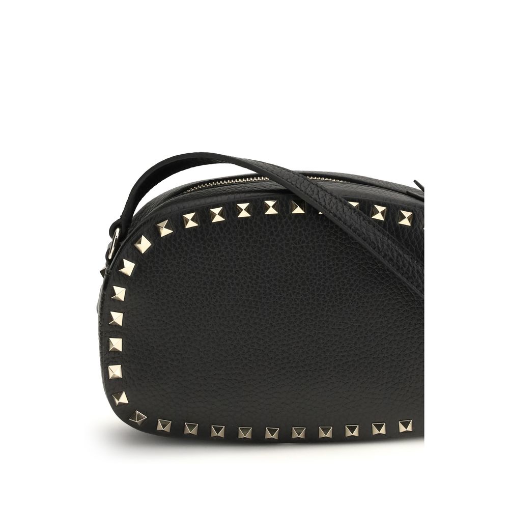 Valentino Garavani Rockstud Mini Crossbody Bag - Black Grainy Calfskin