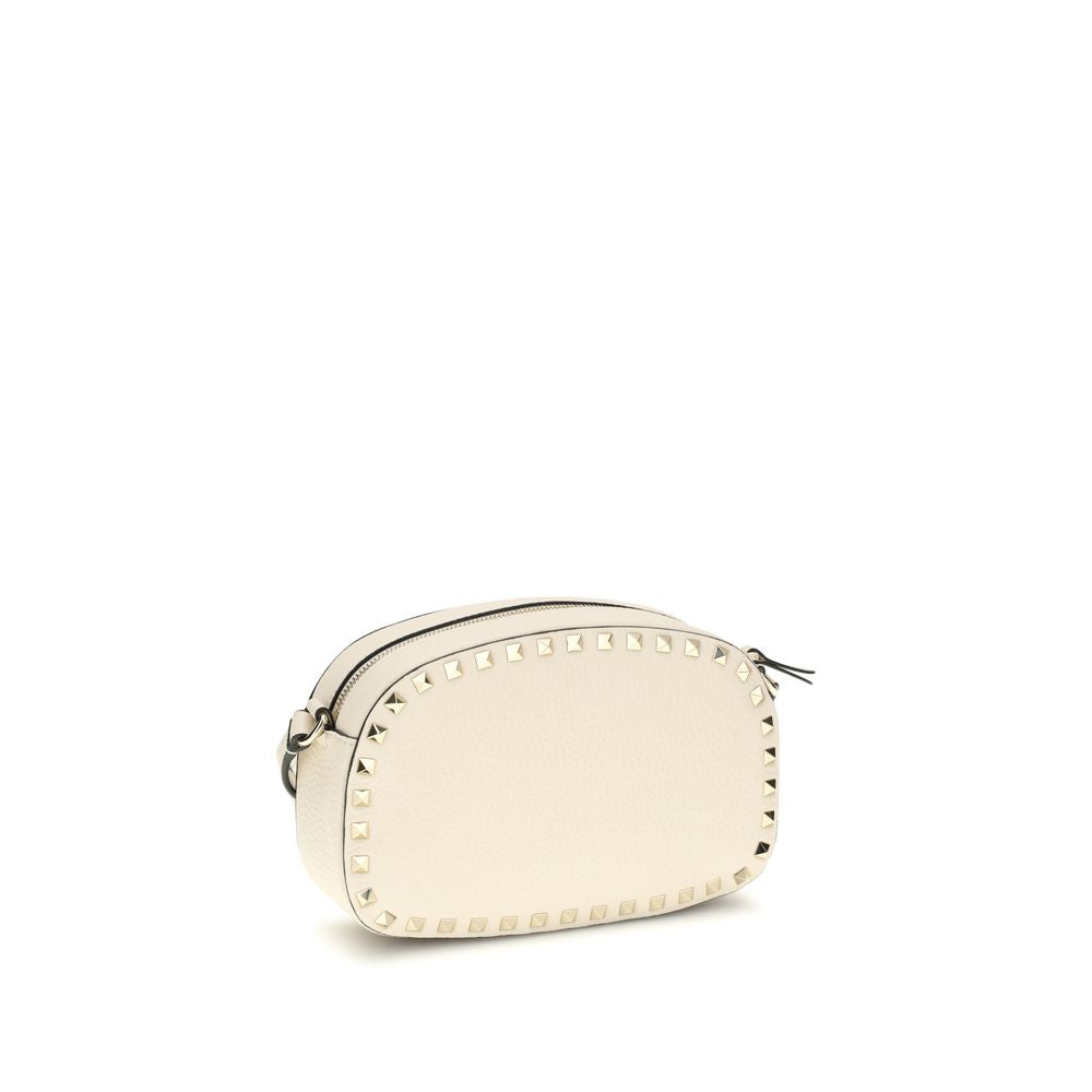 Valentino Garavani Rockstud Mini Crossbody Bag - White Grainy Calfskin