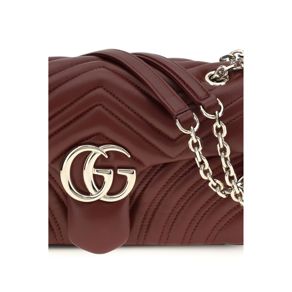 Gucci GG Marmont Medium Shoulder Bag - Rosso Ancora Red