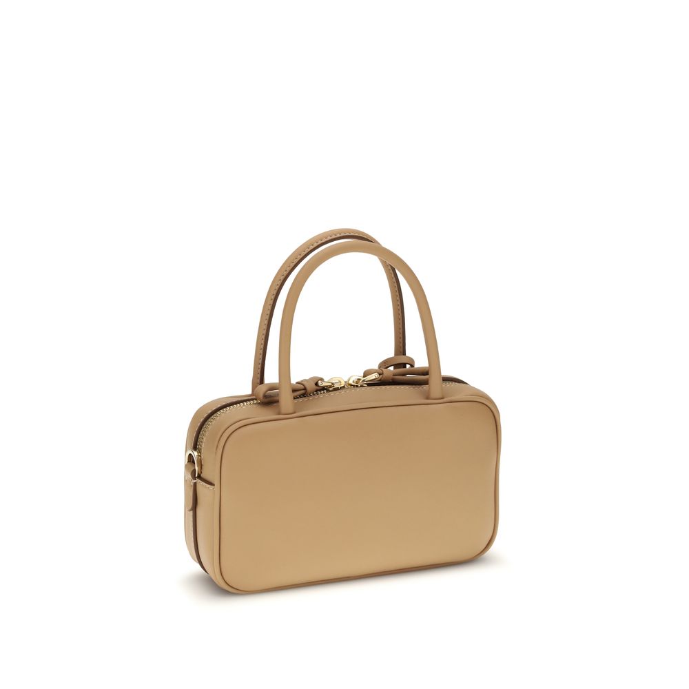 Prada Calf Leather Mini Handbag - Beige