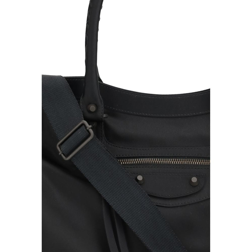 Balenciaga Men's Le City Bag Large in Black Nylon