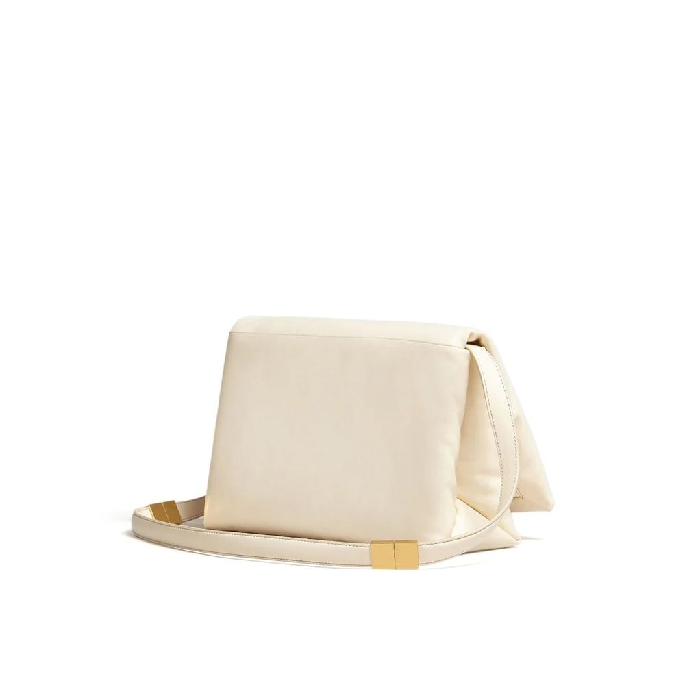 Marni Prisma Large Padded Shoulder Bag - Ivory