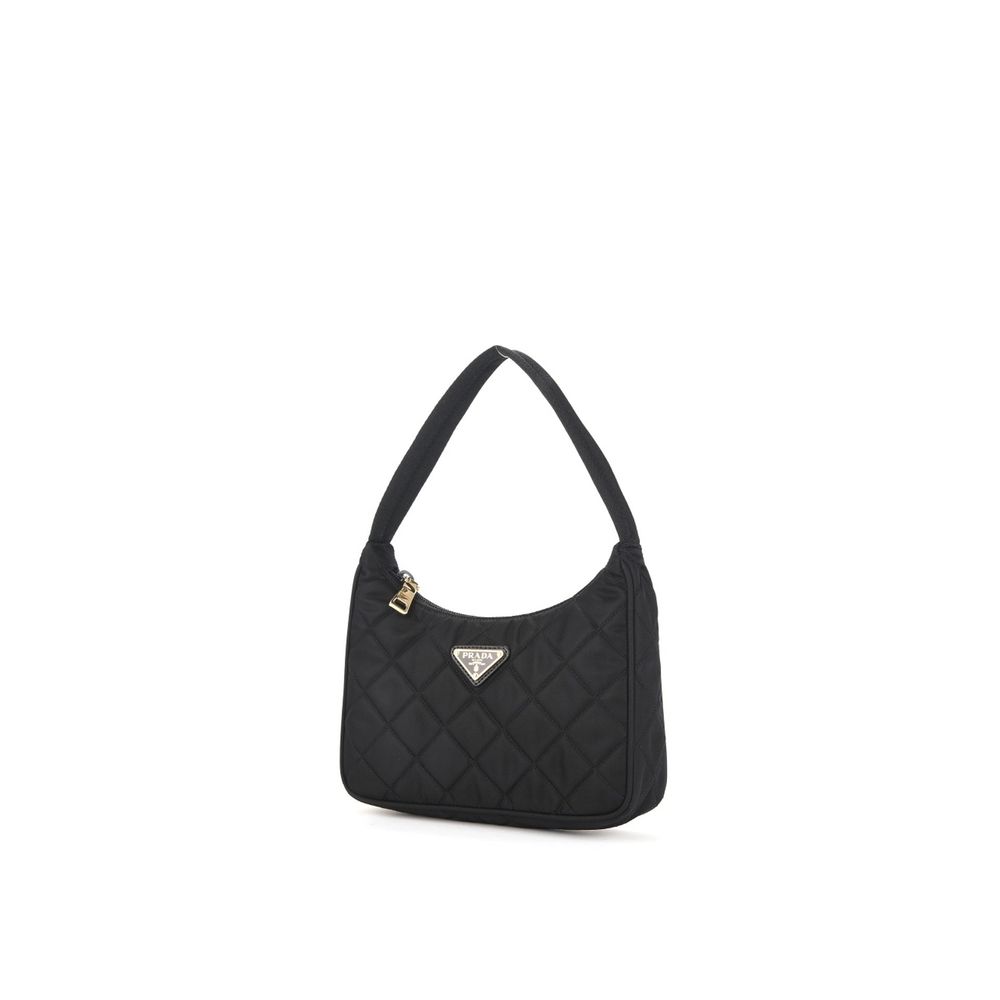 Prada Quilted Nylon Small Shoulder Bag - Black