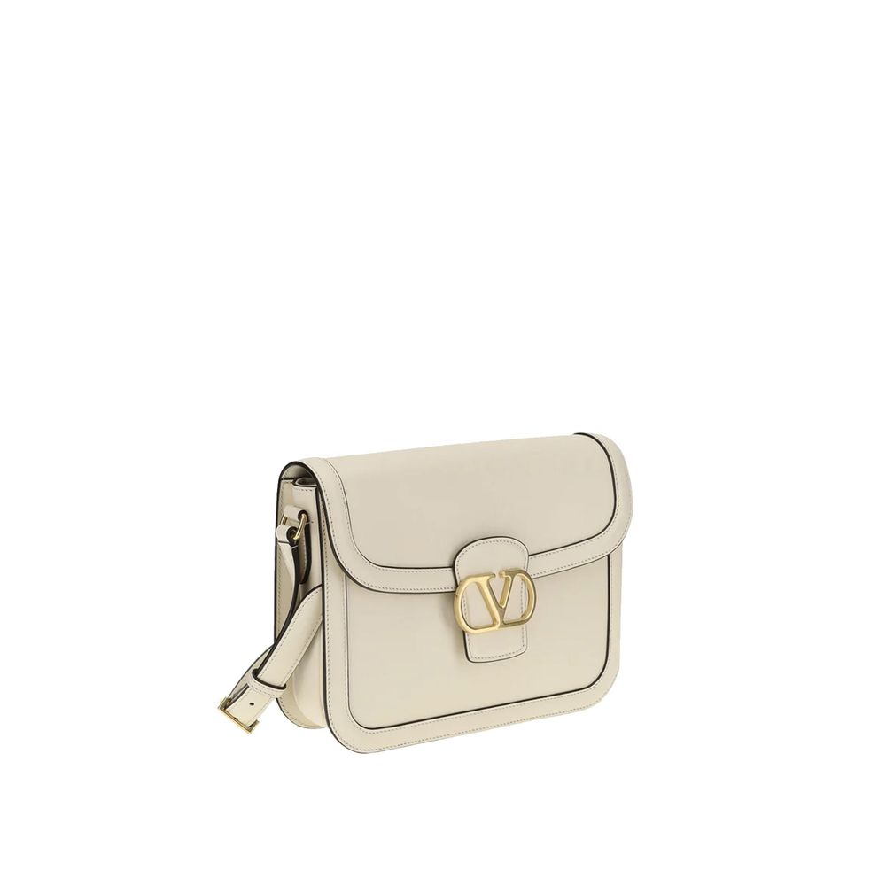 Valentino Garavani VLogo 9 to 5 Shoulder Bag - White