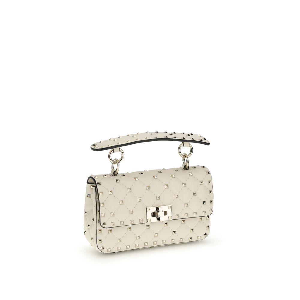 Valentino Garavani Rockstud Spike Handbag Small - White Ivory