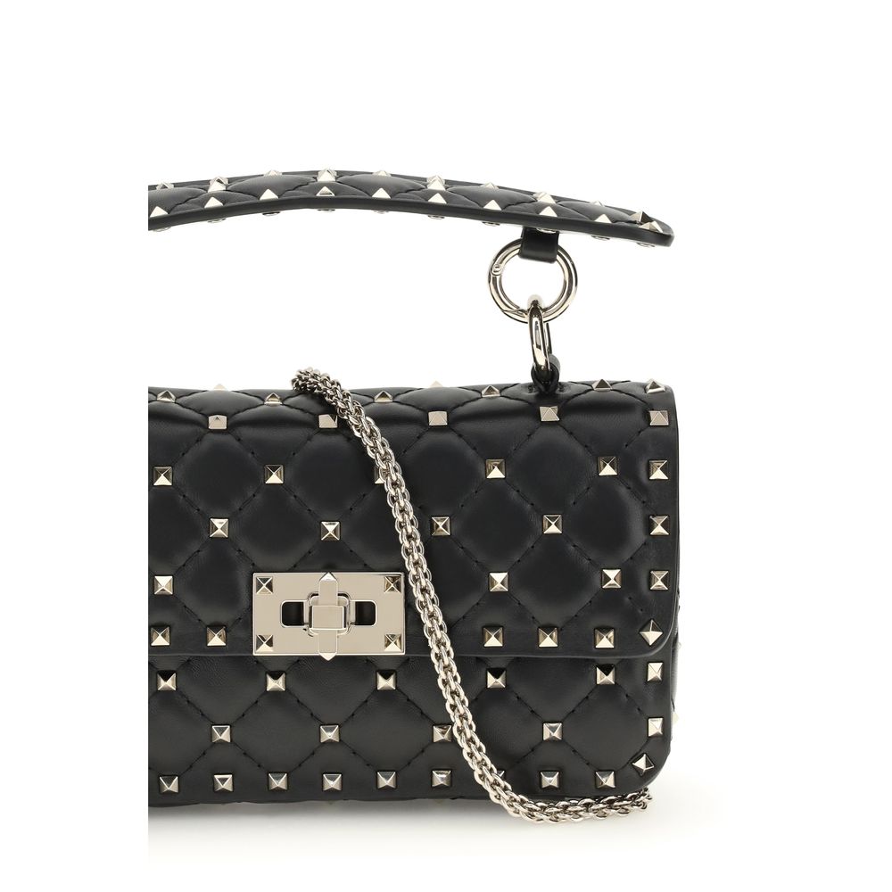 Valentino Garavani Rockstud Spike Handbag Small - Black