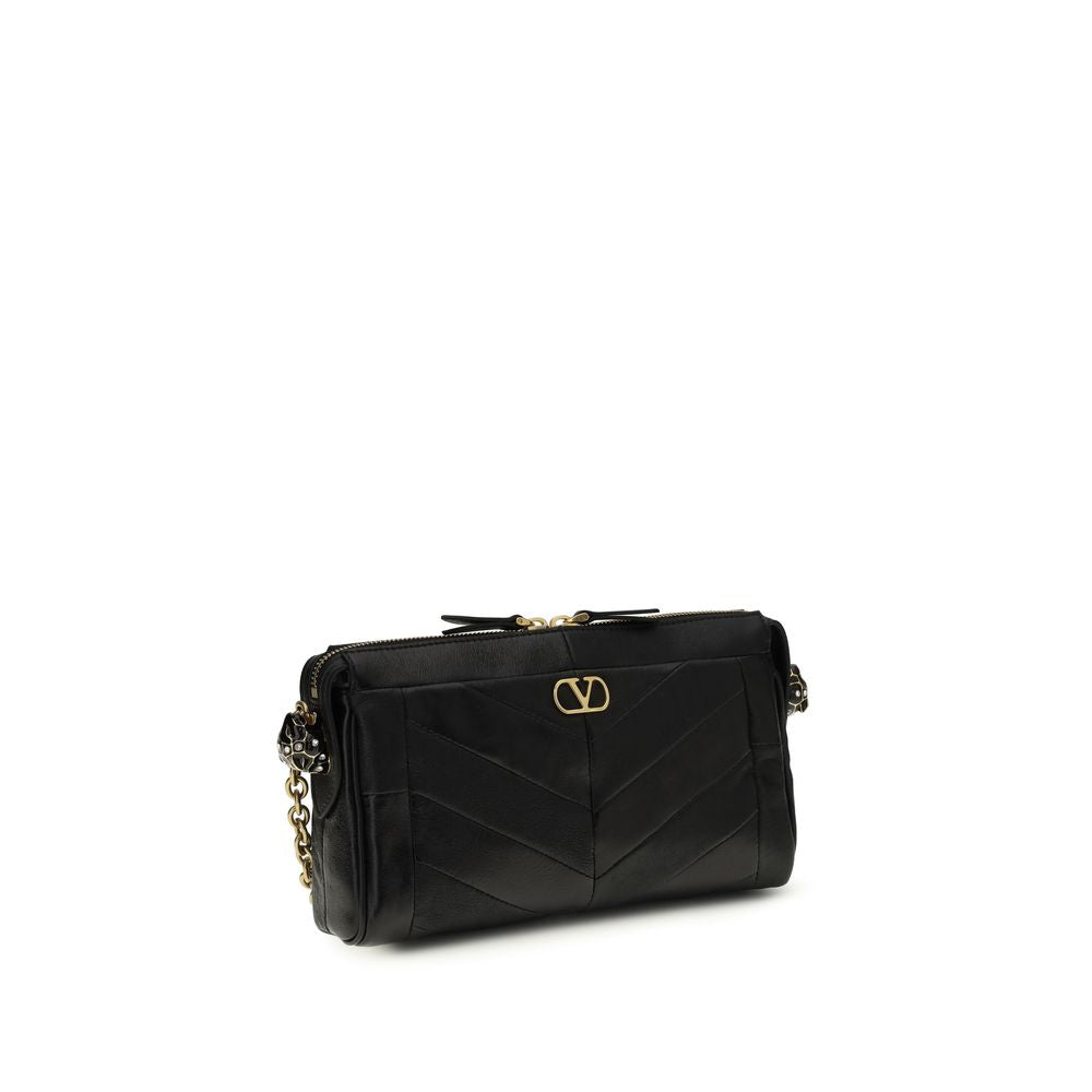 Valentino Garavani Panthea Small Shoulder Bag - Black