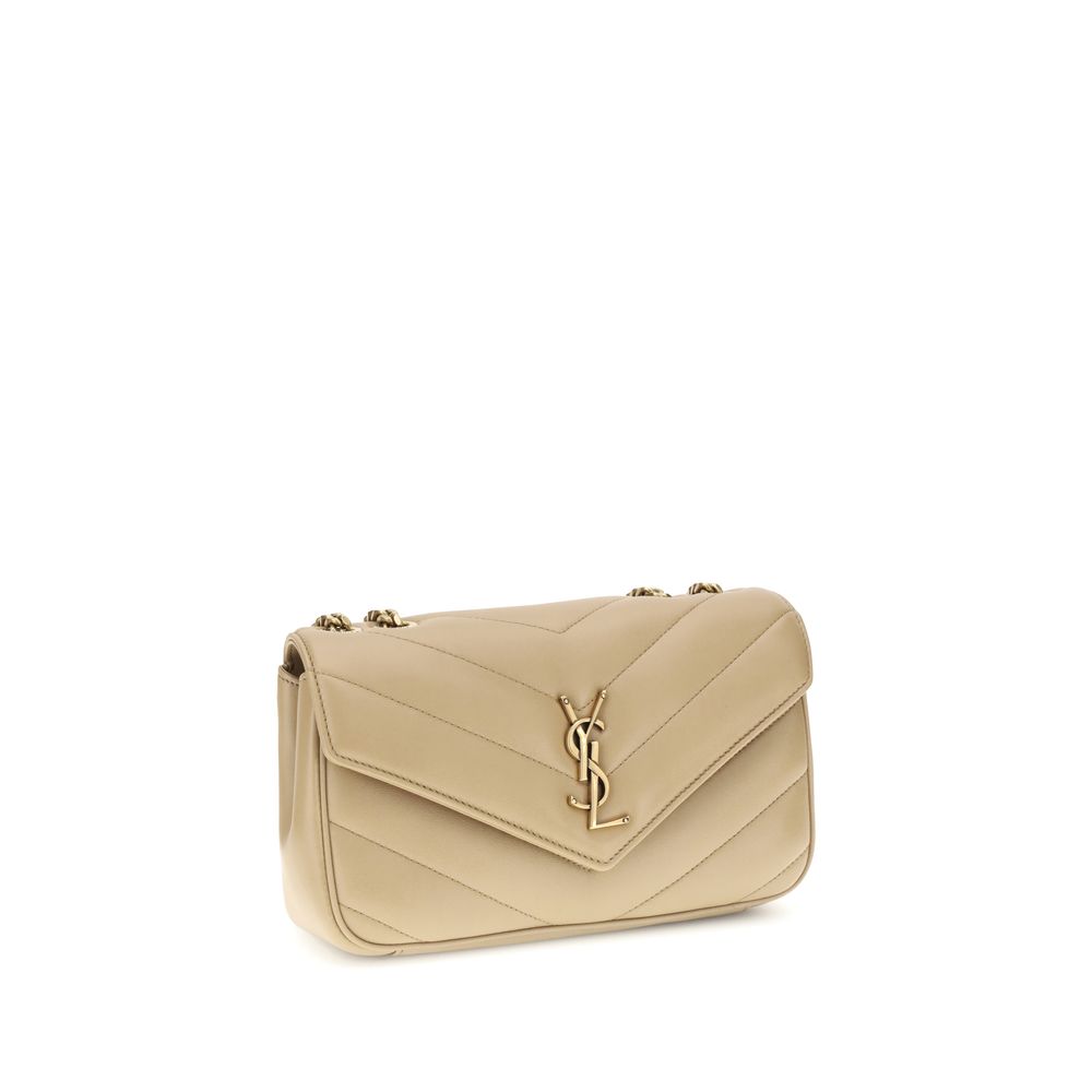 Saint Laurent Loulou Small - Cream Matelassé Lambskin