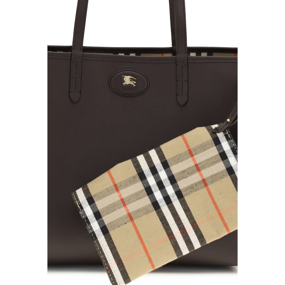 Burberry Medium Reversible Bloomsbury Tote - Peat Brown / Sand Beige