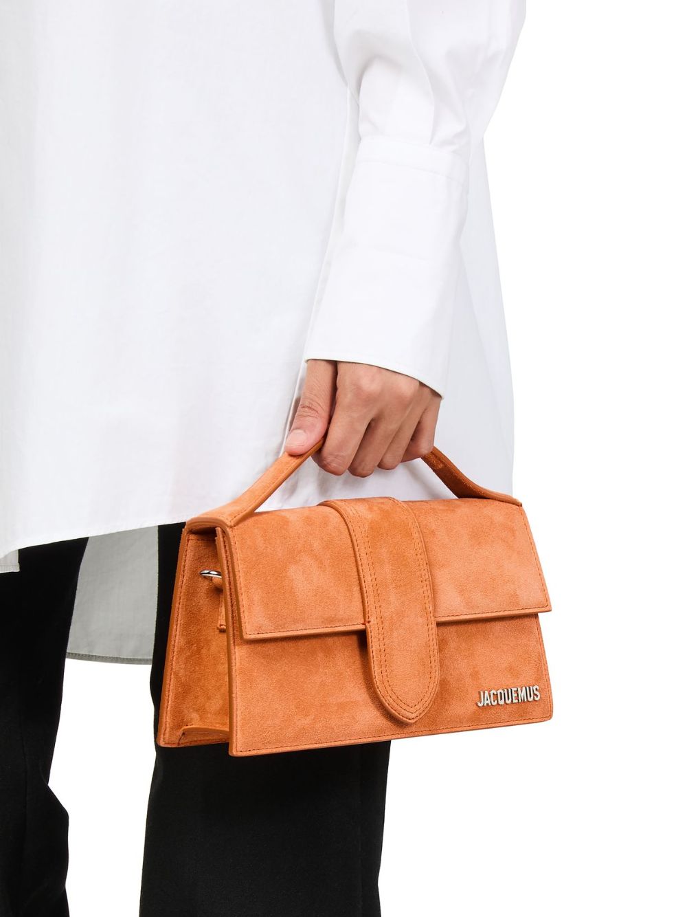 Jacquemus Le Grand Bambino - Suede Terracotta