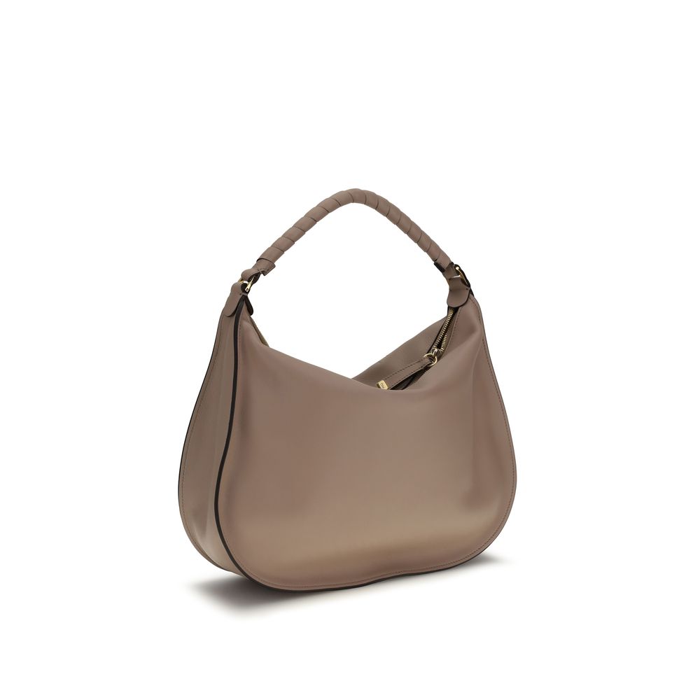 Chloé Marcie Shoulder Bag - Woodsmoke Soft Leather