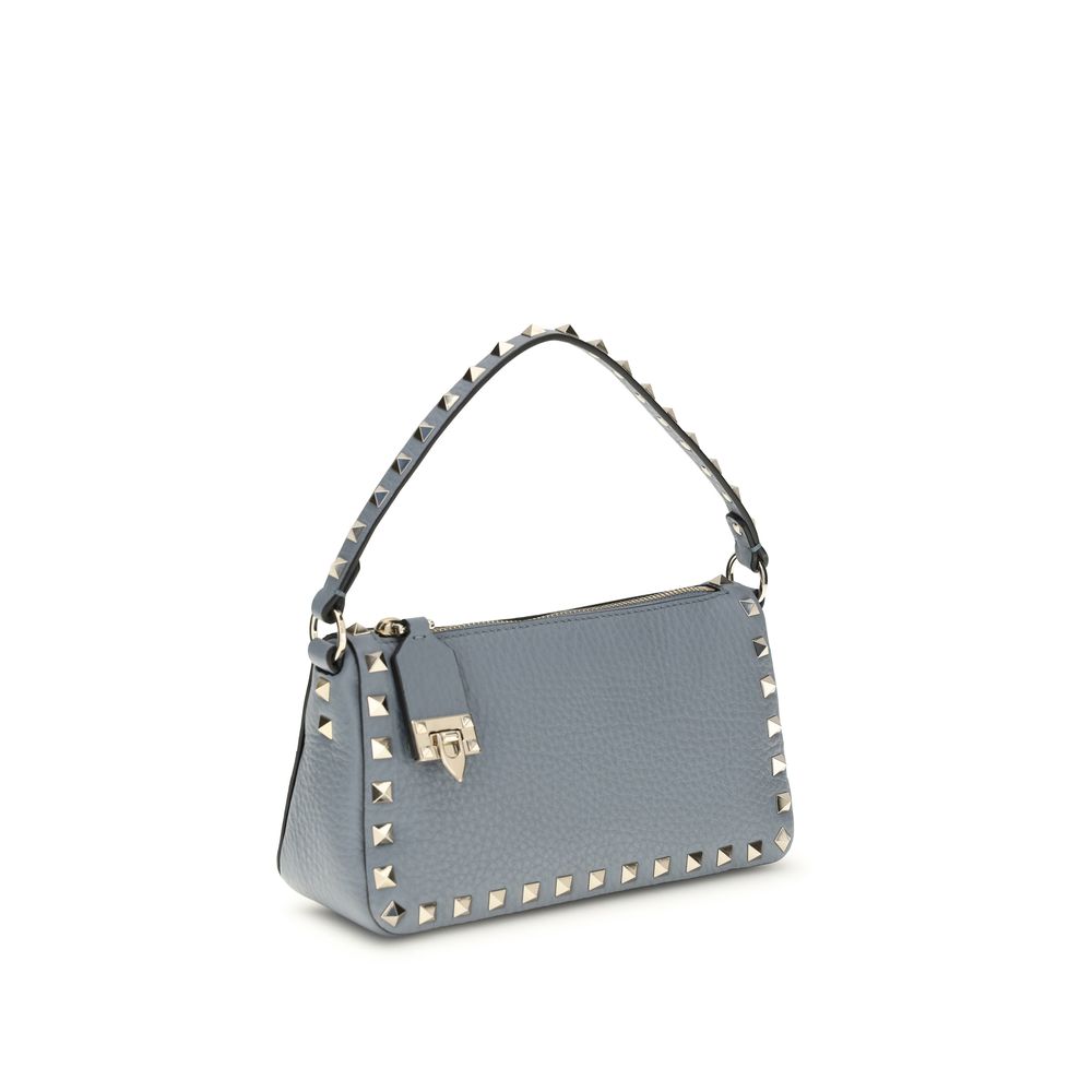 Valentino Garavani Rockstud Small Crossbody Bag w/ Hook Closure - Blue