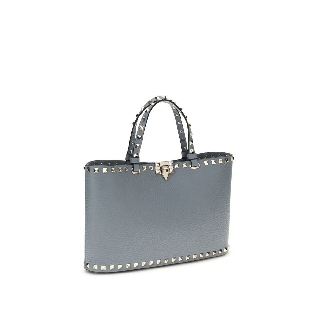 Valentino Garavani Rockstud Small Shopping Bag - Blue