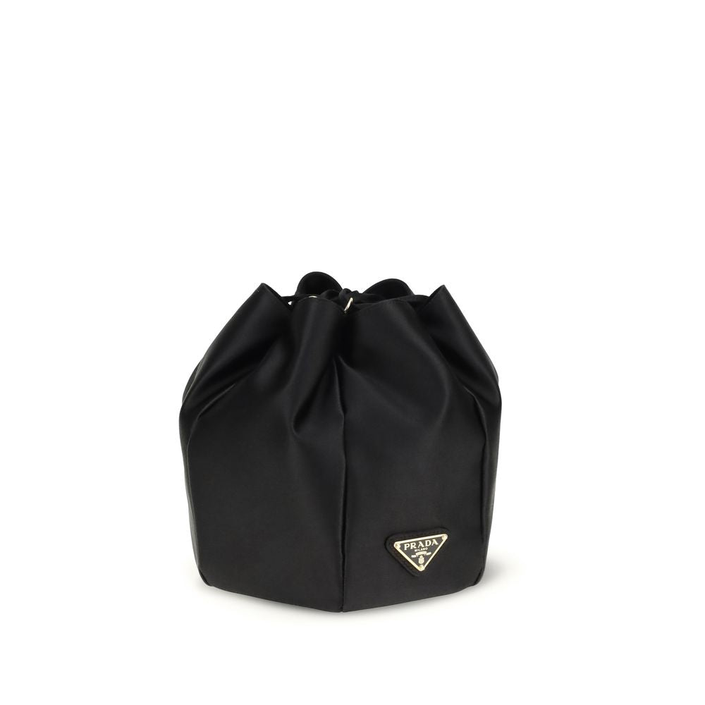 Prada Satin Pouch - Black
