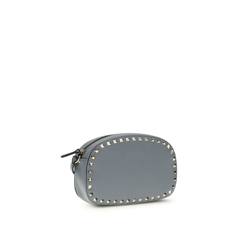 Valentino Garavani Rockstud Mini Crossbody Bag - Blue Grainy Calfskin