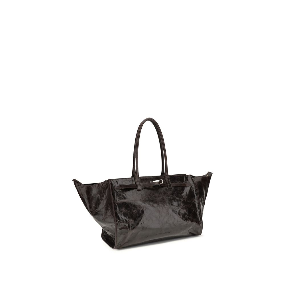 Benedetta Bruzziches Mame Weekend Shoulder Bag - Dark Brown Calfskin