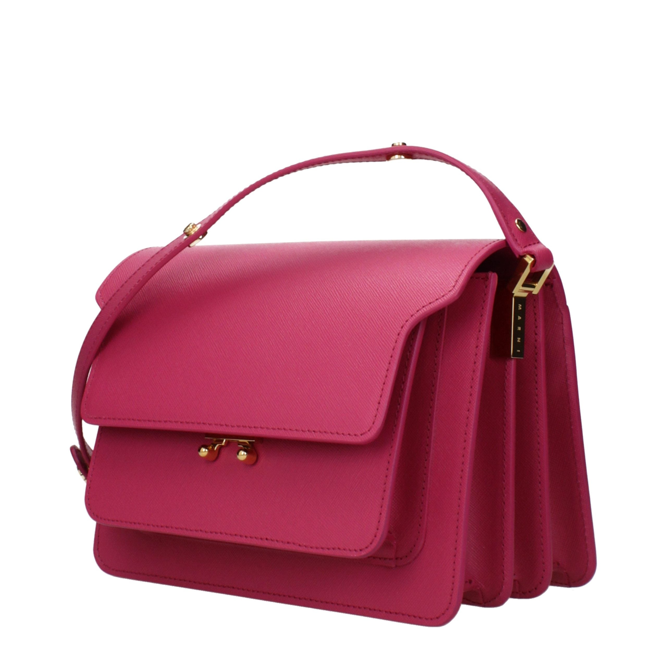 Marni Trunk Medium Bag - Fuschia