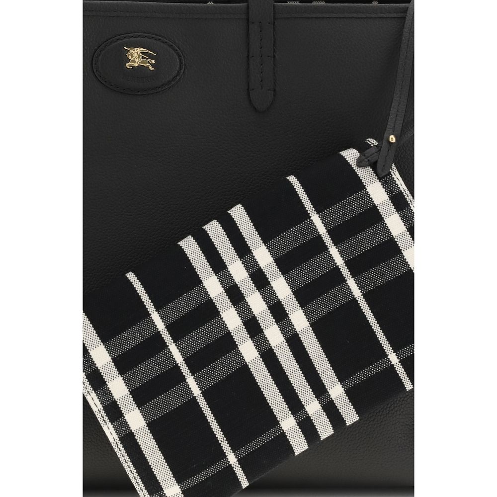 Burberry Medium Reversible Bloomsbury Tote - Black / Calico Beige