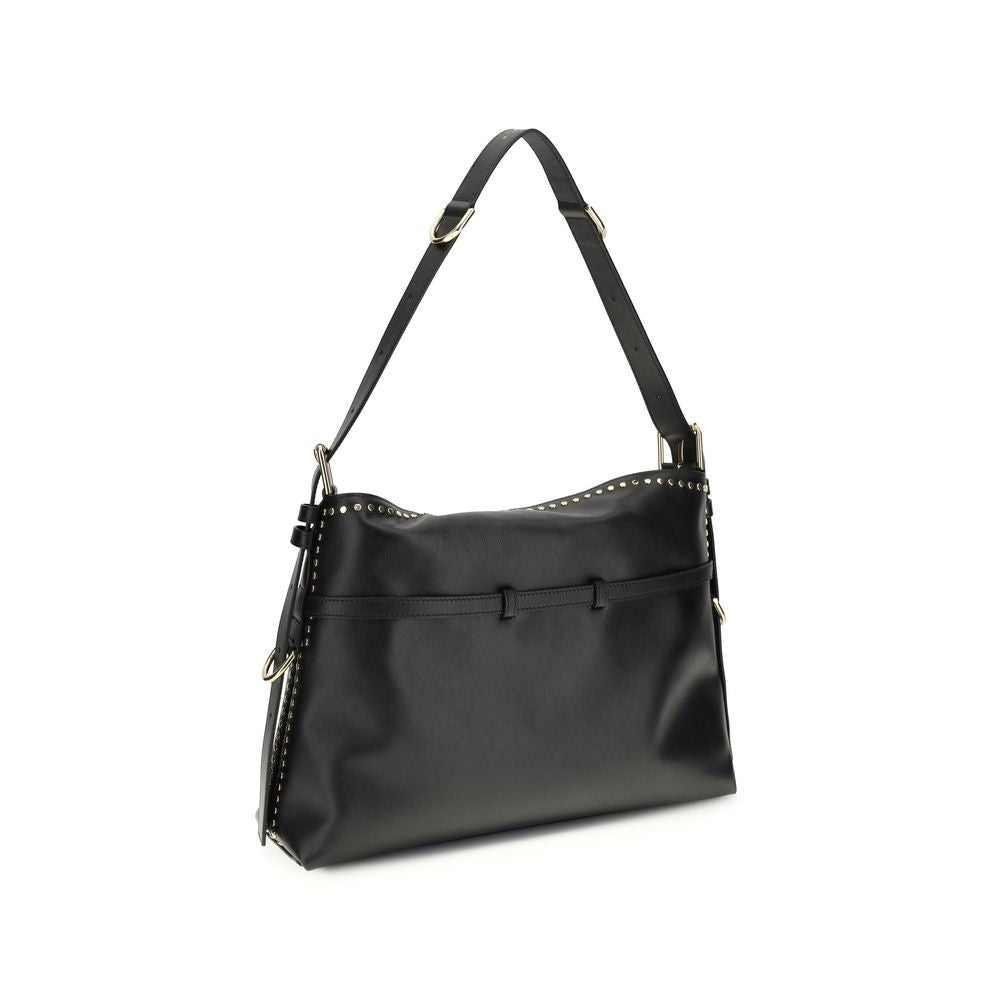 Givenchy Large Voyou Bag - Black Studded Shiny Leather
