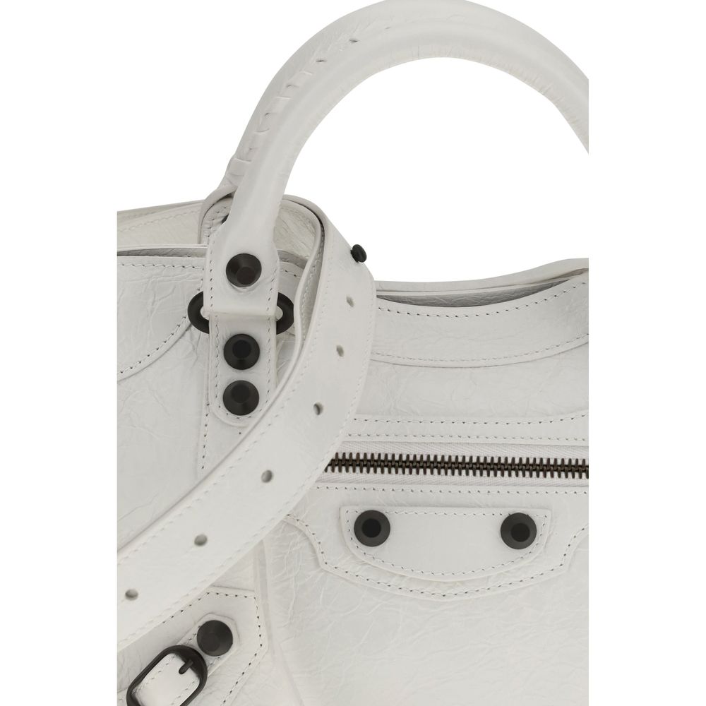 Balenciaga Le City Mini Bag - Optic White Arena Lambskin