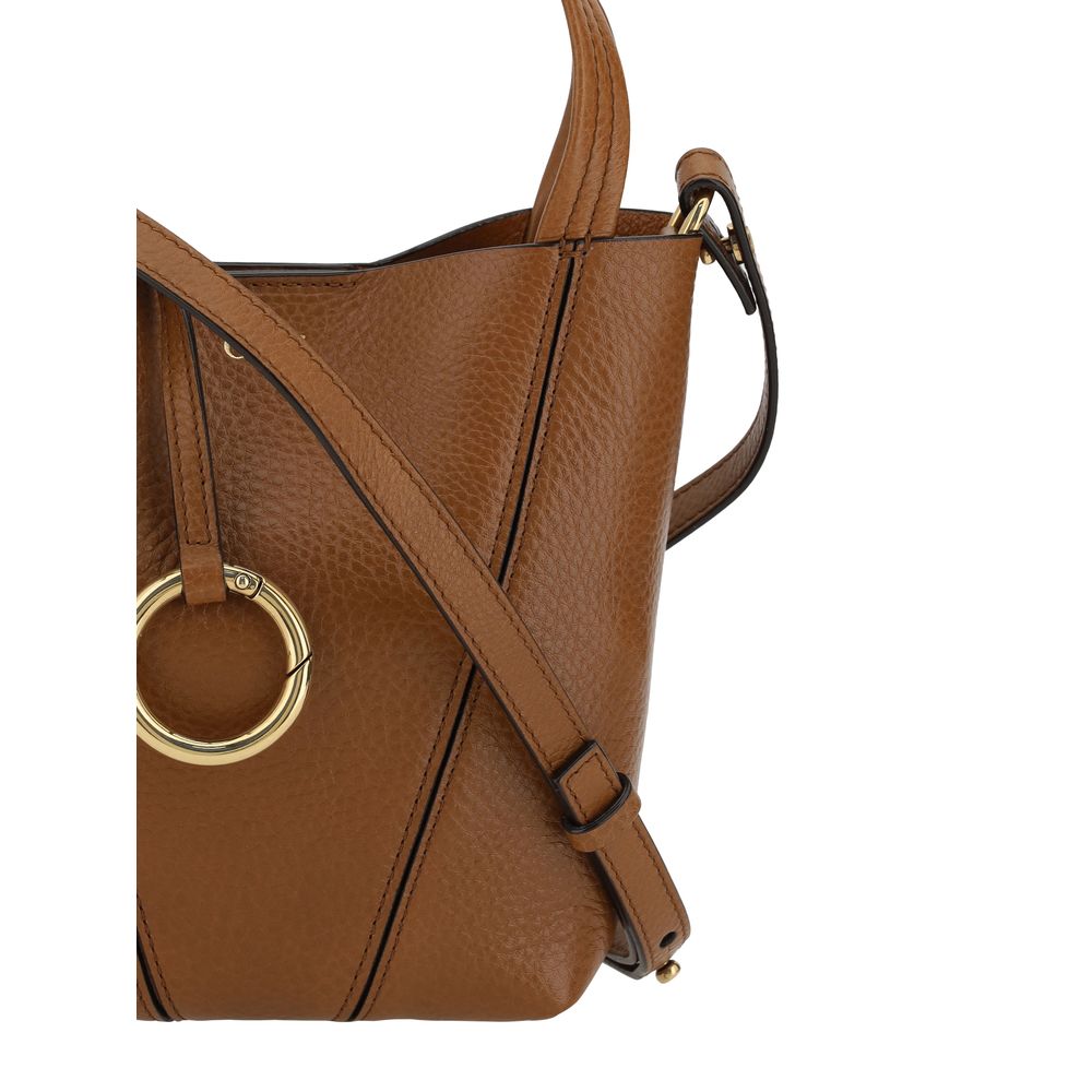Chloé Spin Tote Bag Small - Clay Brown Grained Leather