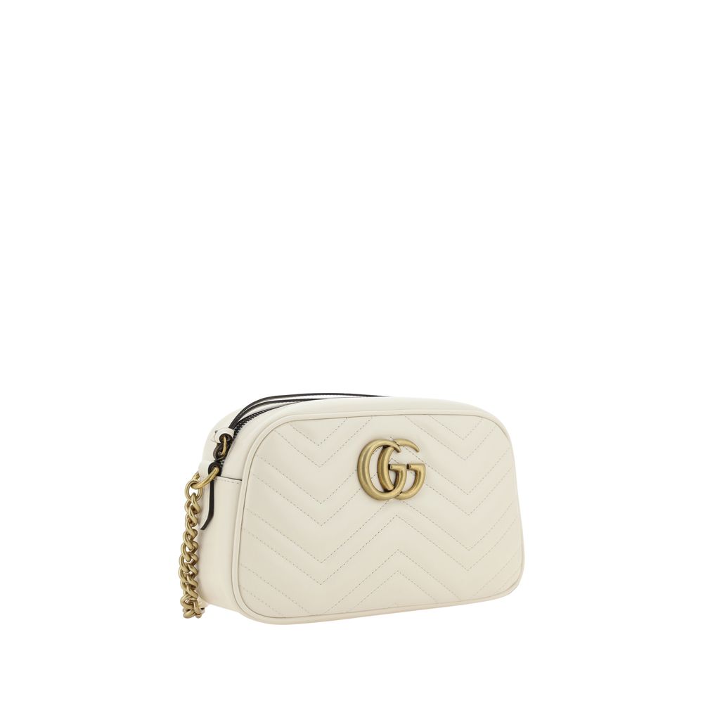 Gucci GG Marmont Small Shoulder Bag - Off-White
