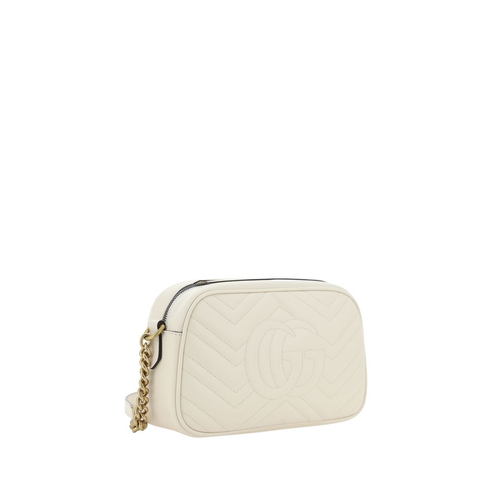 Gucci GG Marmont Small Shoulder Bag - Off-White
