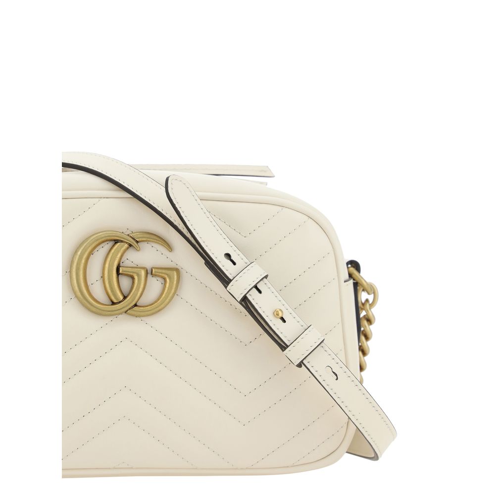 Gucci GG Marmont Small Shoulder Bag - Off-White