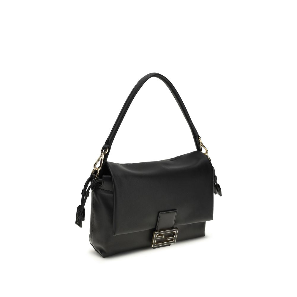 Fendi Mamma Baguette Medium - Black Nappa Leather