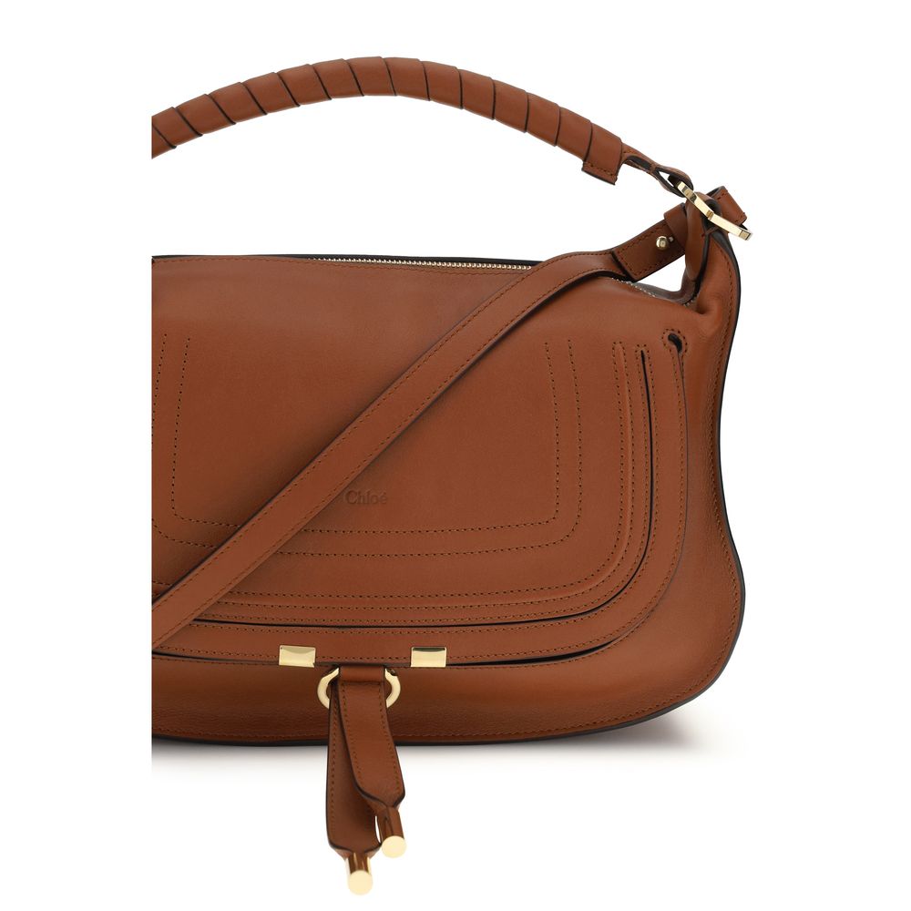 Chloé Small Marcie Shoulder Bag - Clay Brown