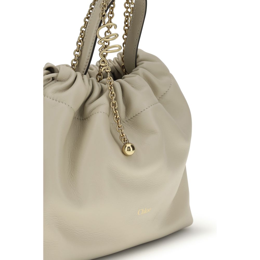 Chloé Mini Icons Shoulder Bag - Cream Nappa Lambskin