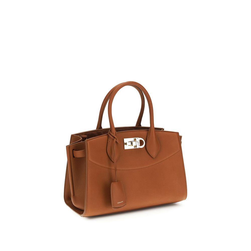 Ferragamo New Studio Medium Soft Bag - Cognac