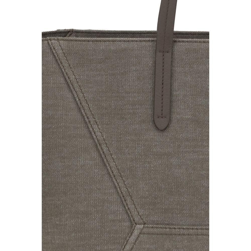 Brunello Cucinelli BC Duo Tote Bag - Brown Canvas