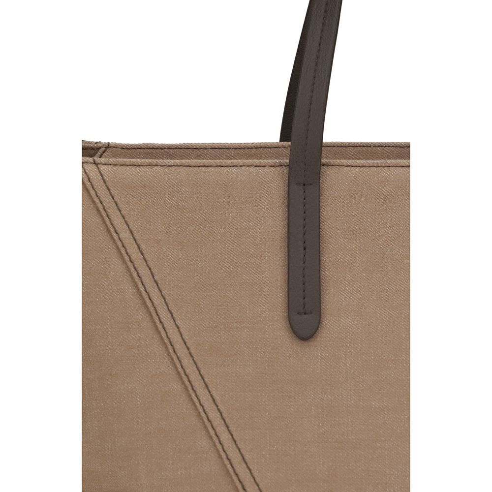Brunello Cucinelli BC Duo Tote Bag - Beige Canvas