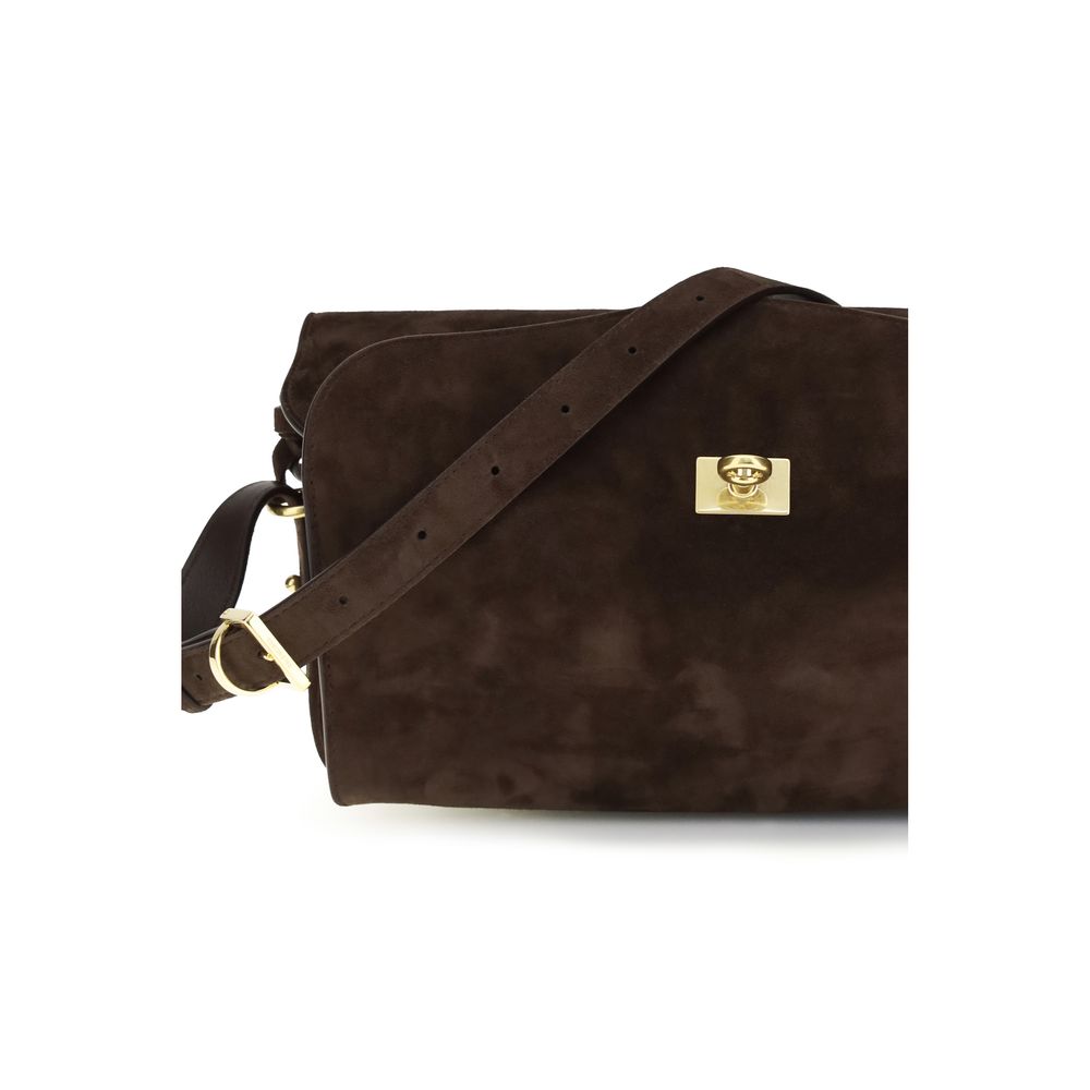 Balenciaga Le 7 Shoulder Bag Medium - Moka Suede
