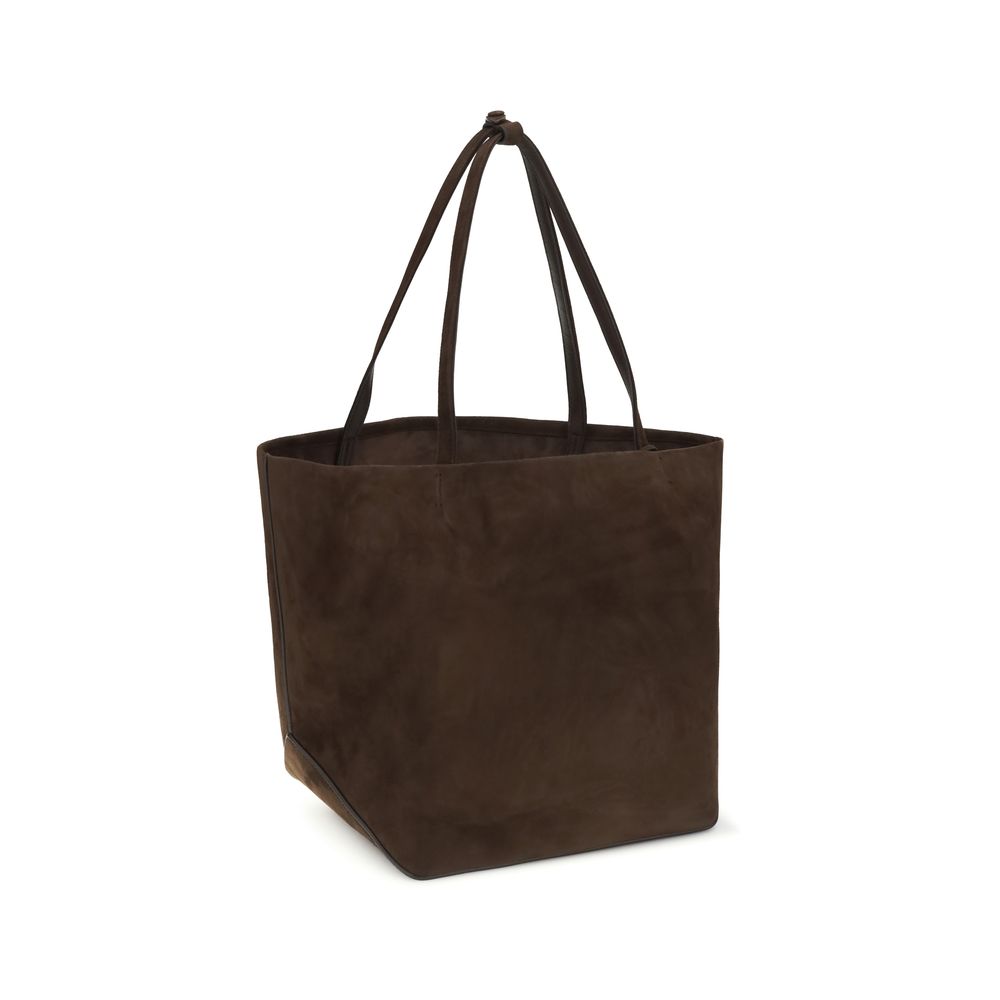 The Row Park Tote Three Bag - Mocha Suede