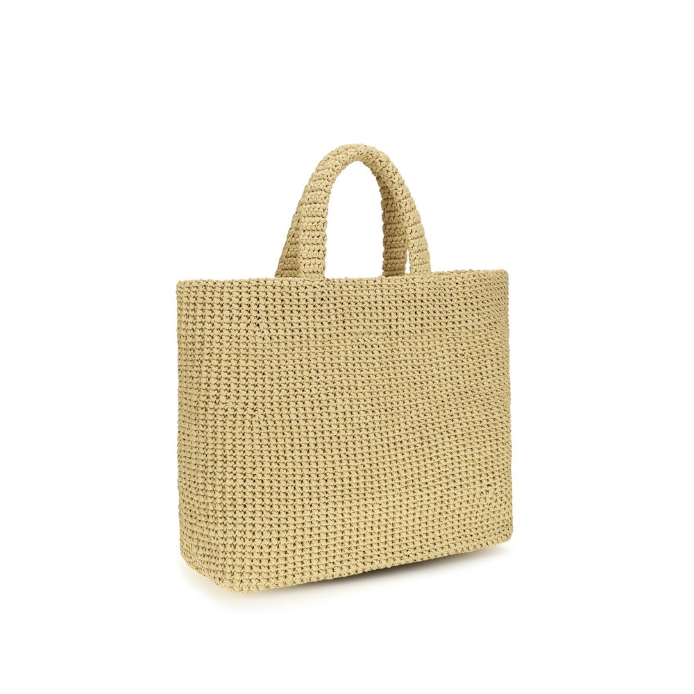 Prada Crochet Tote Bag - Natural