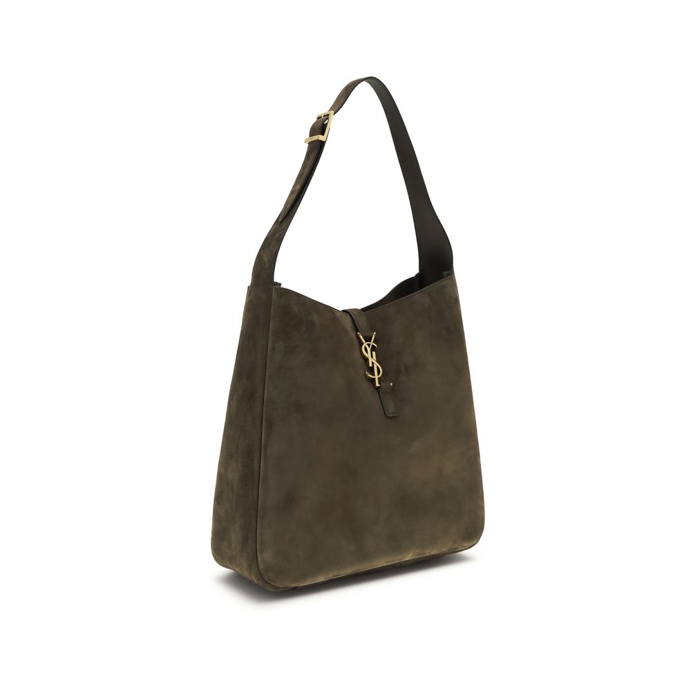 Saint Laurent Le 5 À 7 Large Hobo Bag - Brown Suede