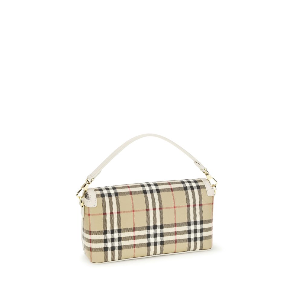Burberry Top Handle Note Bag – Vintage Check & Beige
