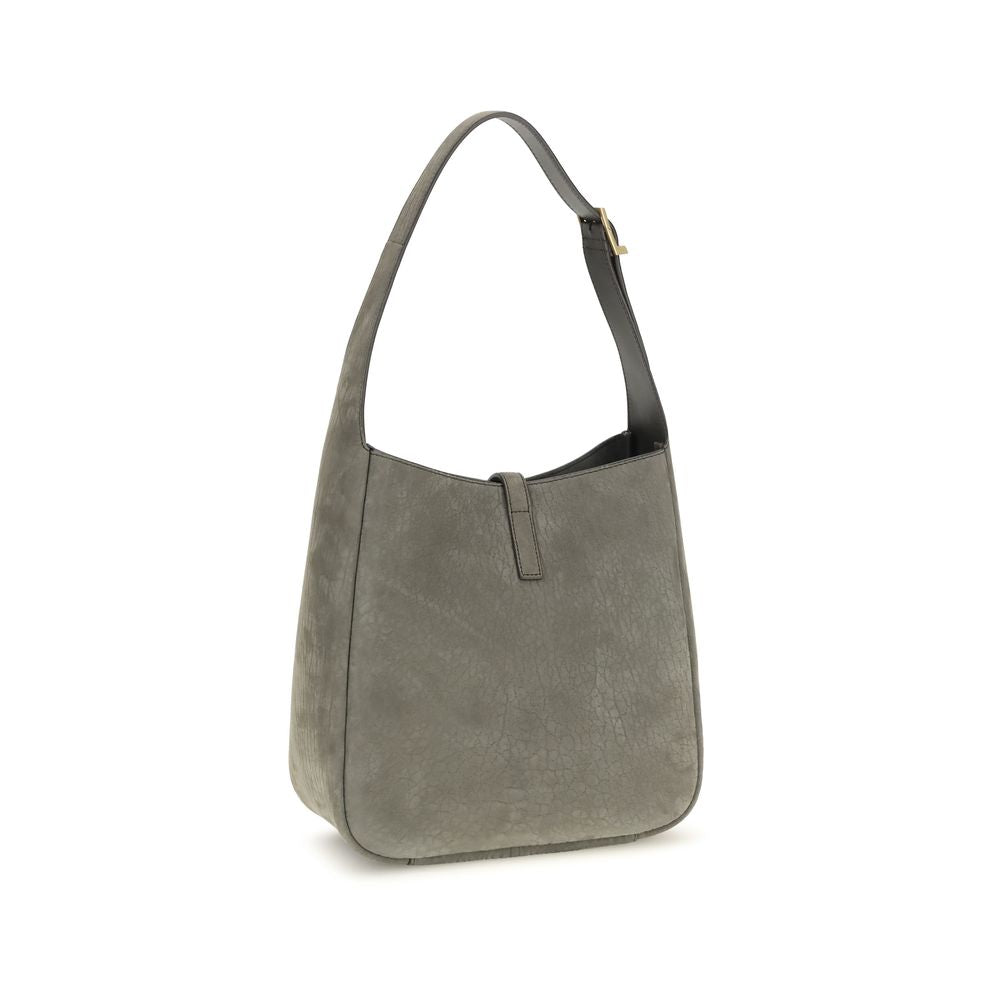Saint Laurent Le 5 À 7 Small Supple Hobo Bag - Zinc Grey